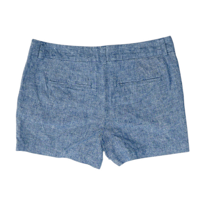 Blue Solid Chino Shorts
