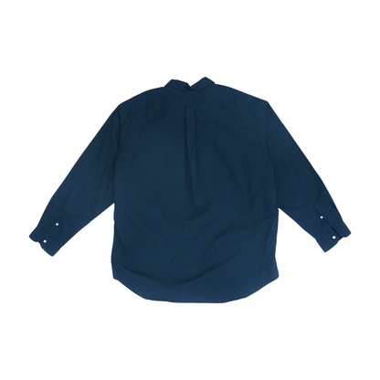 Black Solid Long Sleeve Button Down