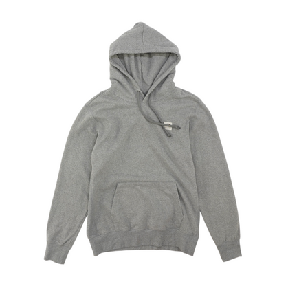 Gray Solid Hoodie Pullover