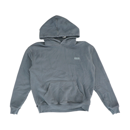 Gray Solid Hoodie Pullover