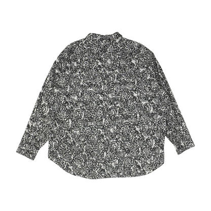 Black Paisley Long Sleeve Button Down