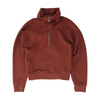 Maroon Solid 1/4 Zip Pullover