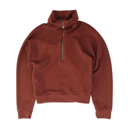 Maroon Solid 1/4 Zip Pullover