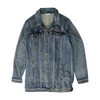 Blue Solid Denim Jacket