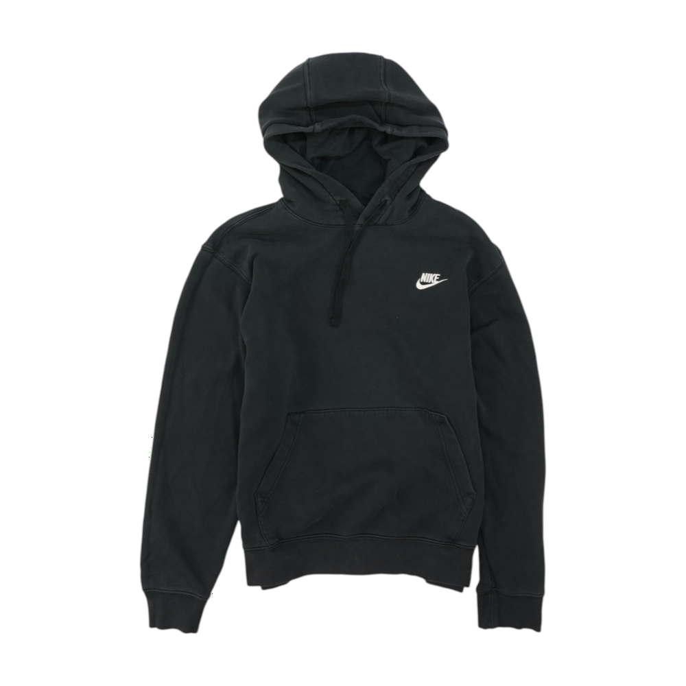 Black Solid Hoodie Pullover