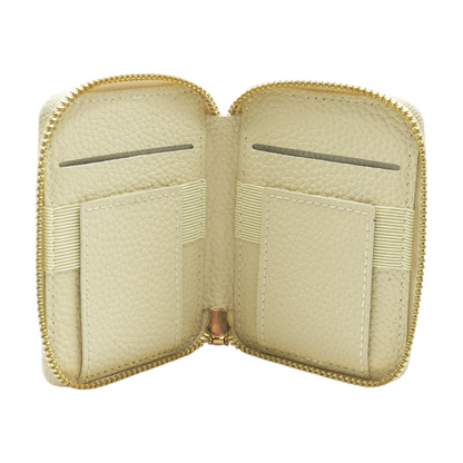 Beige Compact Wallet