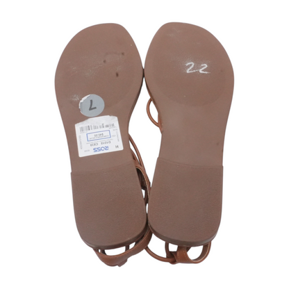 Brown Flat Sandals