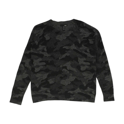 Gray Camo Pullover Sweater
