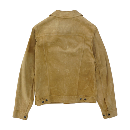 Italian Suede Dylan Jacket in Cappuccino