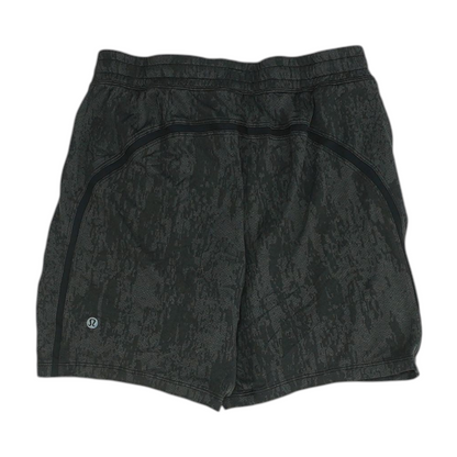 Black Print Active Shorts