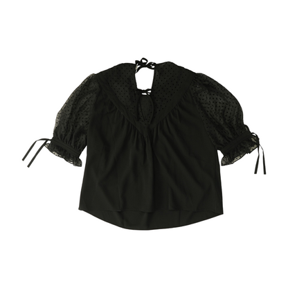 Black Polka Dot Blouse