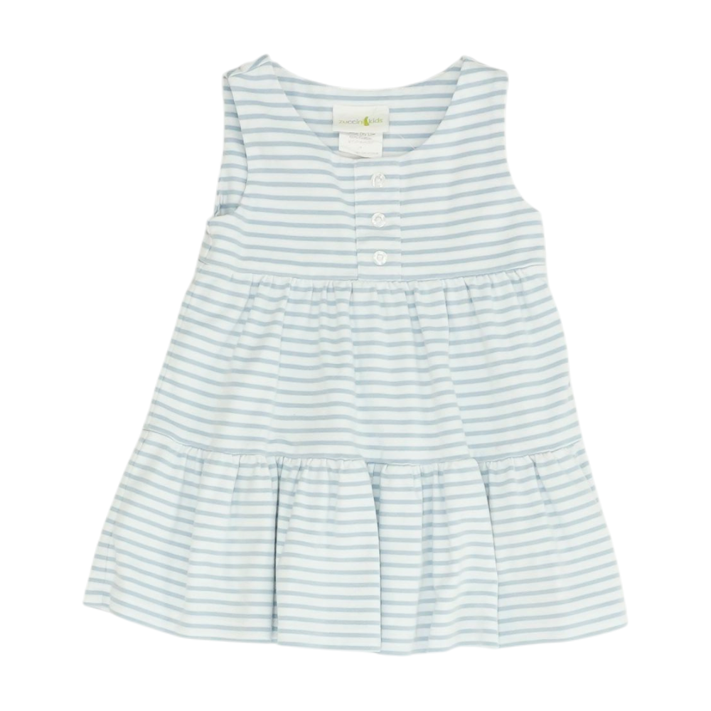 White Striped Dress