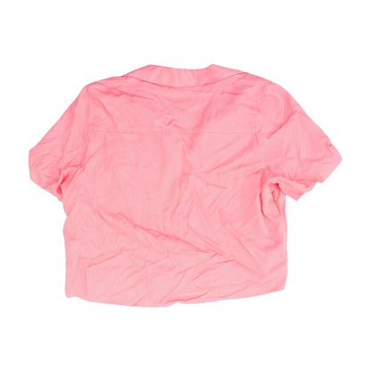Pink Solid Blouse