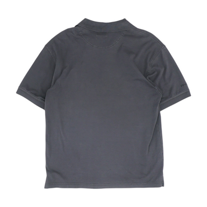 Black Solid Short Sleeve Polo