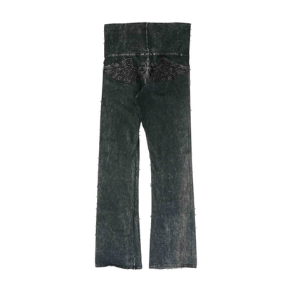 Gray Bootcut Pants