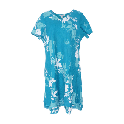 Blue Plus Floral Midi Dress