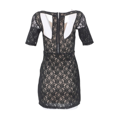 Black Floral Mini Dress