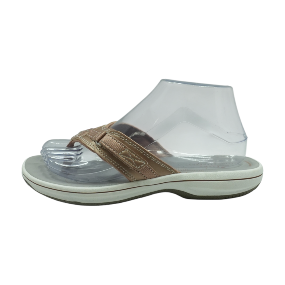 Rose Gold Flip-Flop Sandals