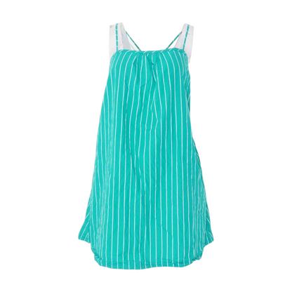 Green Striped Mini Dress