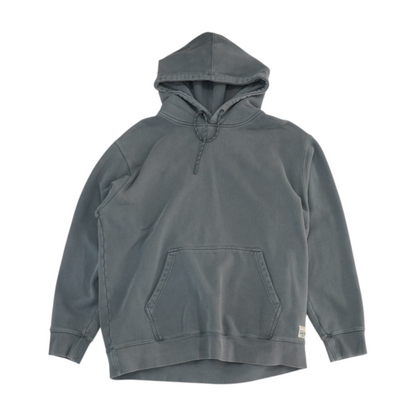 Gray Solid Hoodie Pullover