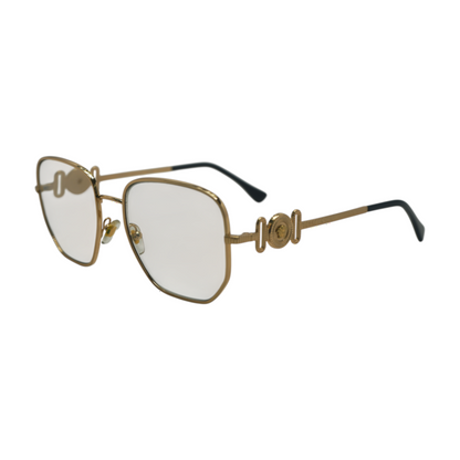 Gold Geometric Prescription Eyewear