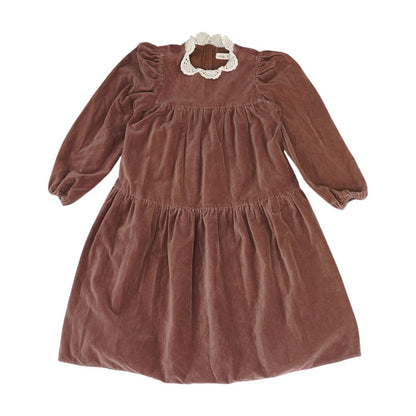 Mauve Solid Dress