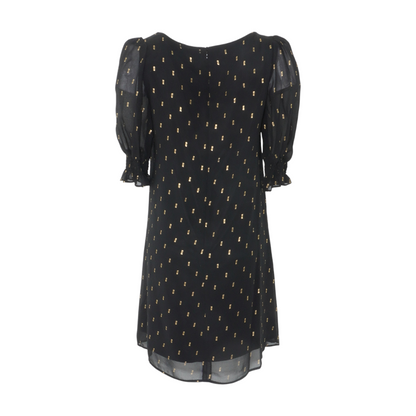 Black Print Mini Dress