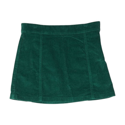 Green Solid Skirt