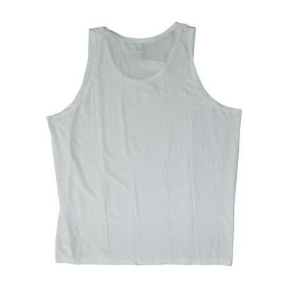 White Solid Active Tank