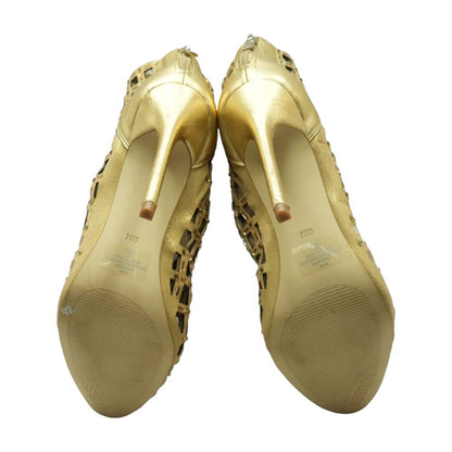 Gold Stiletto Heels