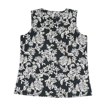 Black Floral Blouse