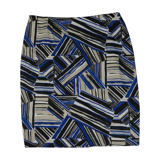 Blue Abstract Mini Skirt