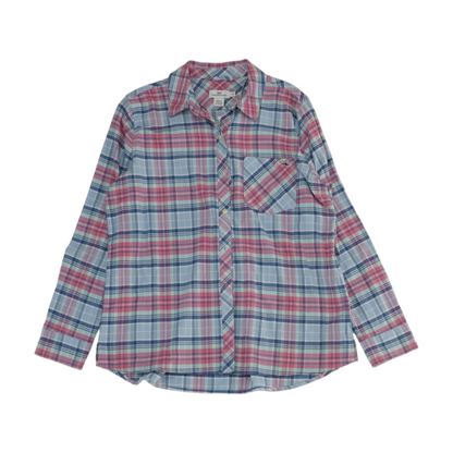 Blue Plaid Flannel Button Down