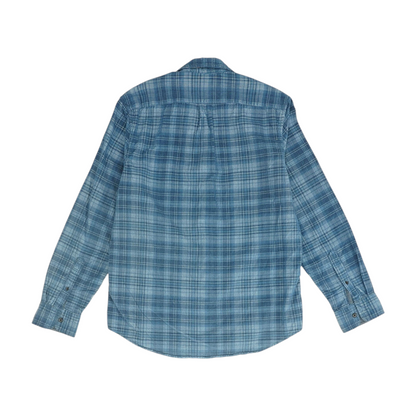 Blue Plaid Long Sleeve Button Down