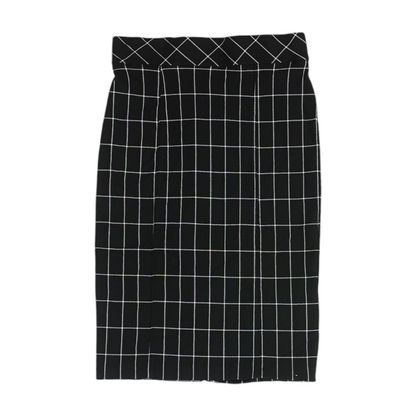 Black Check Mini Skirt