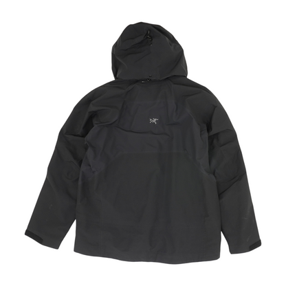 Black Solid Rain Jacket