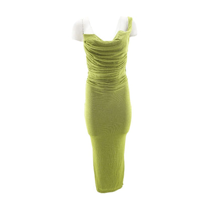 Green Formal Midi Dress