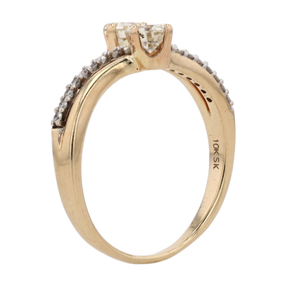 3/4 ctw 10K Yellow Gold Diamond Fashion Ring