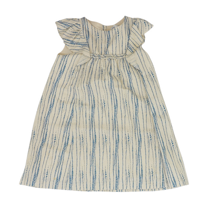 Beige Striped Dress
