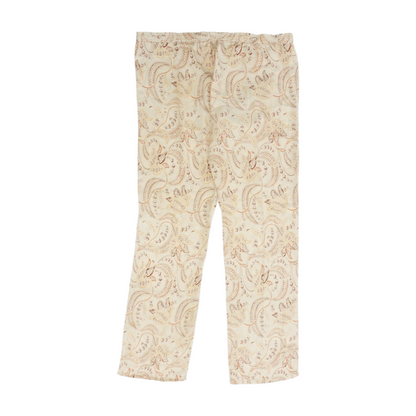 Beige Floral Pajama Bottom