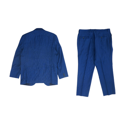 Blue Solid Suit