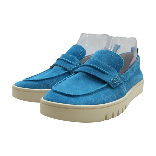 Blue Slip-On Flats
