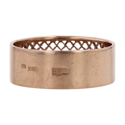 14K Rose Gold Band Ring