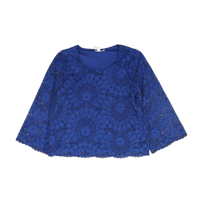 Navy Floral Blouse