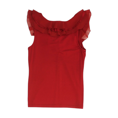 Red Petite Blouse