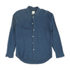 Navy Solid Long Sleeve Button Down