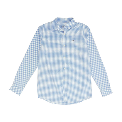 Blue Check Long Sleeve Button Down