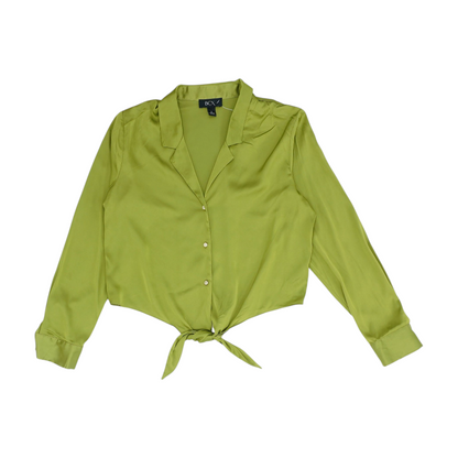 Green Button Down