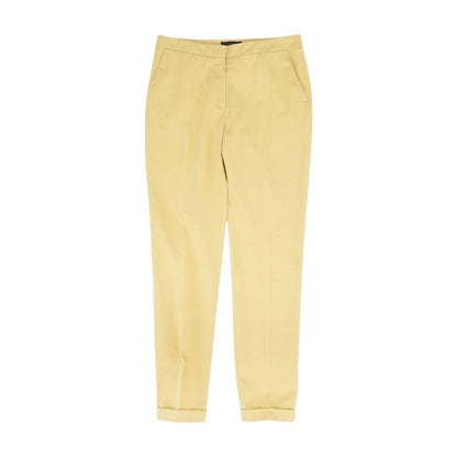 Yellow Solid Chino Pants
