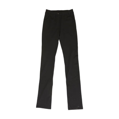Black Solid Pants